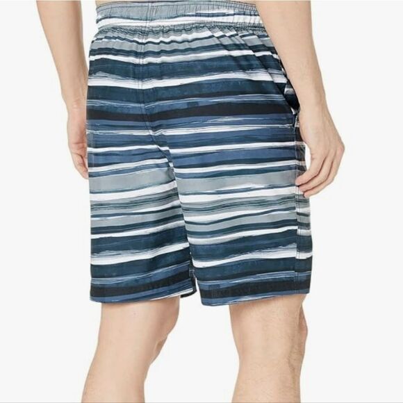 NWT Speedo UPF50 Thurway Bondi Board Short Swim Shorts Trunks Blue Stripe M L XL - Picture 6 of 7